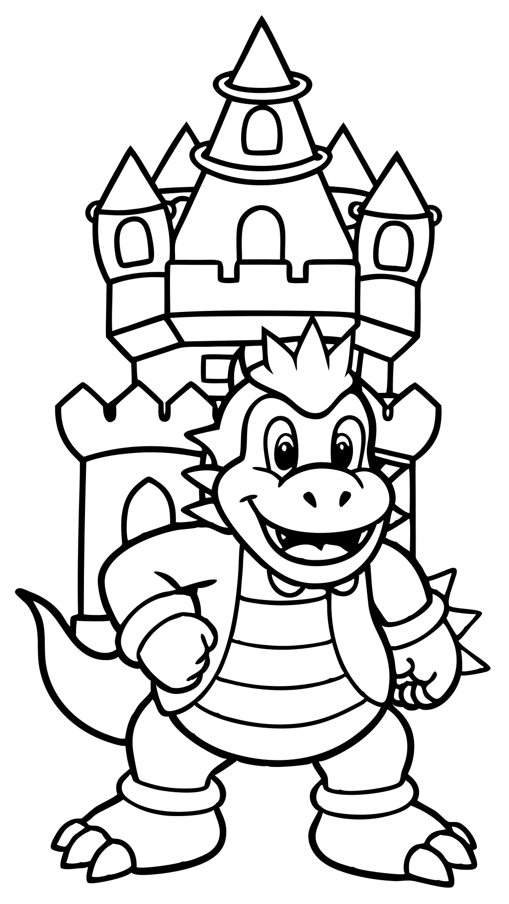 coloring pages of bowser